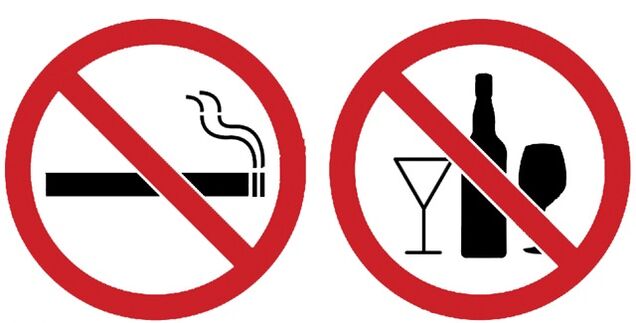 deixar de beber alcohol e fumar antes da elevación do peito